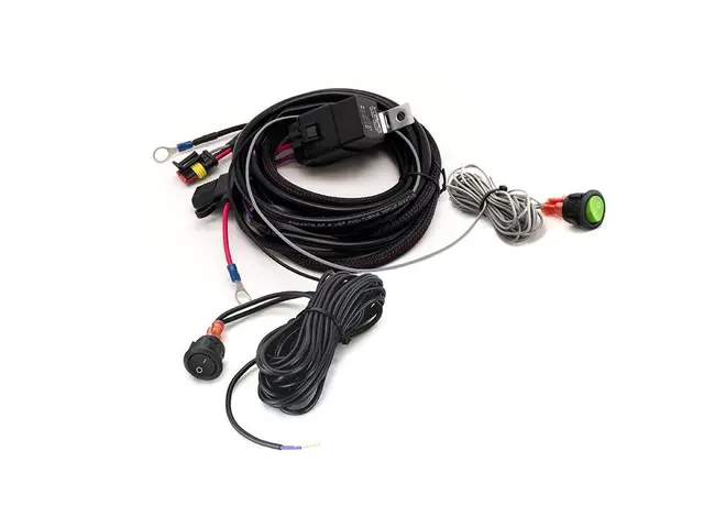 Lazer kabelsett til Linear 6 ELITE+ Til èn lampe. 12V. to brytere 