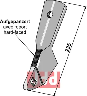 Holder for såskjær Bourgault