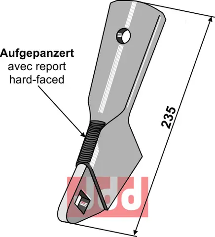 Holder for såskjær Bourgault