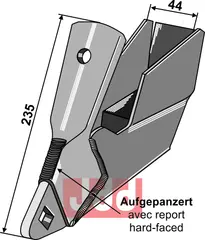 Holder for såskjær Bourgault