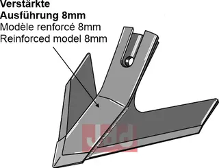 Quick change gåsefodsskjær Bourgault