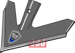 Quick change gåsefodsskjær 330x8mm Bourgault