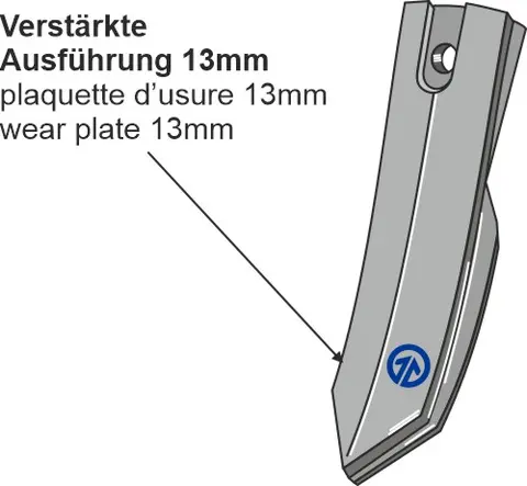Gåsefotskjær 50x6 mm Til Serie 100 und Serie 200