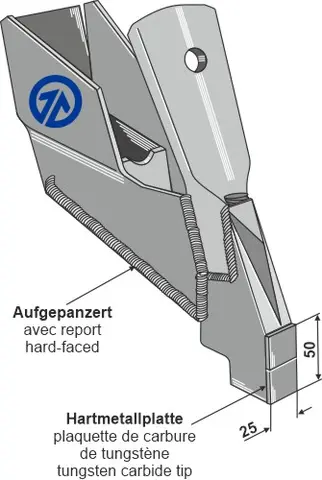Hurtigskift såskjær 25 mm