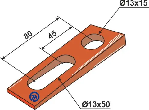 5° kile - SERIE 200 hull 13x15 - 13x50, avst. 45 - 80