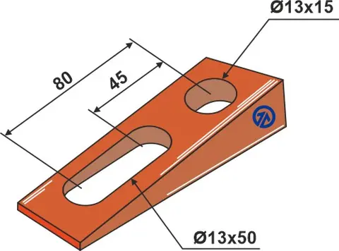 10° kile - SERIE 200 hull 13x15 - 13x50, avst. 45 - 80