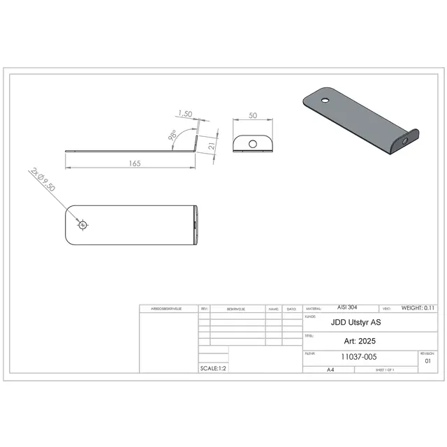 Universal sidebrakett - JDD Utstyr