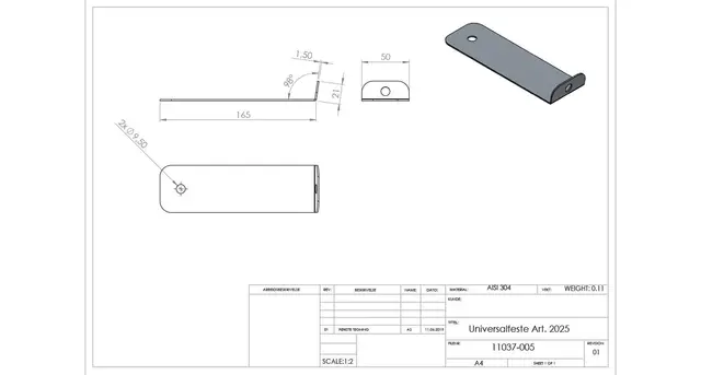 Universal sidebrakett - JDD Utstyr