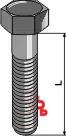 Springbolt M20x65 - 10.9 u. Mutter