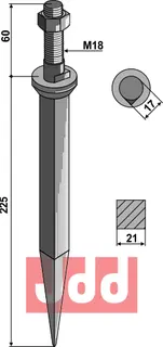 Havretind i boronstål Passer til ukjent modell