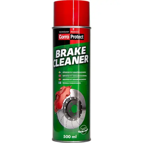 CorroProtect Brake Cleaner 500ML Effektiv bremserens