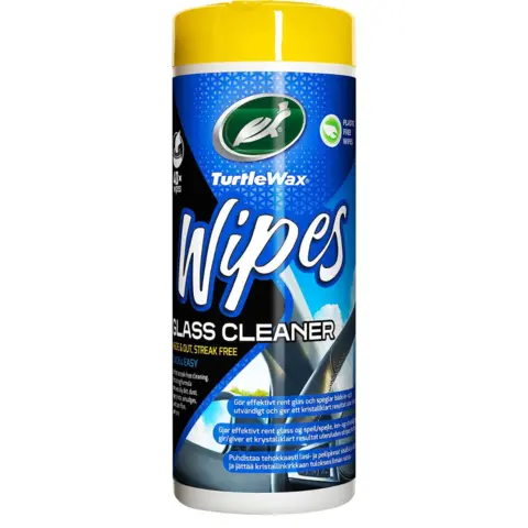 Turtle Wax Wipes Glass Tub 40 stk slitesterke wipes.