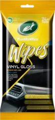 Turtle Wax Wipes Vinyl Gloss Flatpack 24 slitesterke rengjøringskluter