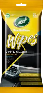 Turtle Wax Wipes Vinyl Gloss Flatpack 24 slitesterke rengjøringskluter