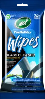 Turtle Wax Wipes Glass Flatpack 24 slitesterke rengjøringskluter