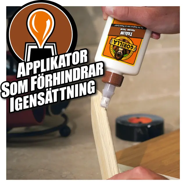 Gorilla trelim stor flaske 532ml med en innovativ påføringskork 