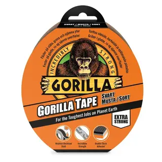 Gorilla Tape Sort Kraftig festeevne 32 m