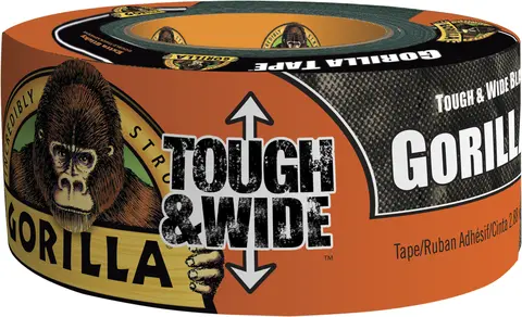 Gorilla Tape Tough &amp; Wide for tøff jobb 27 m x 73mm ekstra bred tape