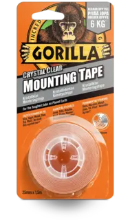 Gorilla Mounting Tape Krystallklar 1.5 m