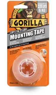 Gorilla Mounting Tape Krystallklar 1.5 m