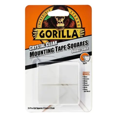 Gorilla Mounting Tape Squares 24 firkanter 2,5x2,5cm