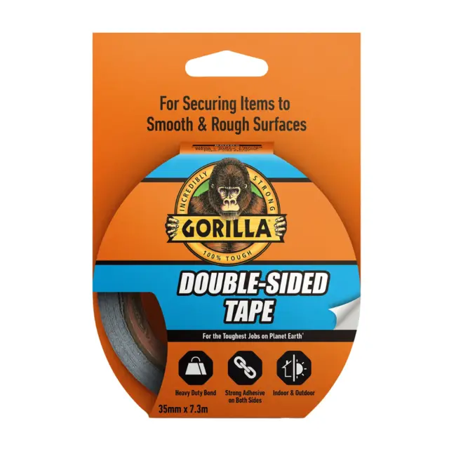 Gorilla Double-Sided Tape Dobbeltsidig tape, 35 mm x 7,3m 