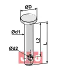 Splitt bolt Ø8x25 - JDD Utstyr