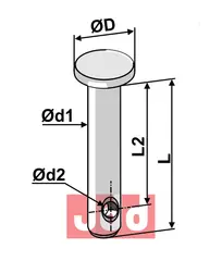 Splitt bolt Ø10x60