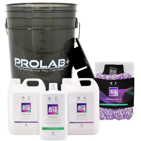 Autoglym Polar vaskepakke Forvask, vask, forsegling og bøtte