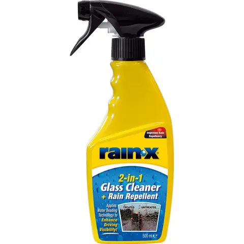 Rain-X 2in1 Glass Cleaner rengj&#248;ring med regnavvisende beskyttelse