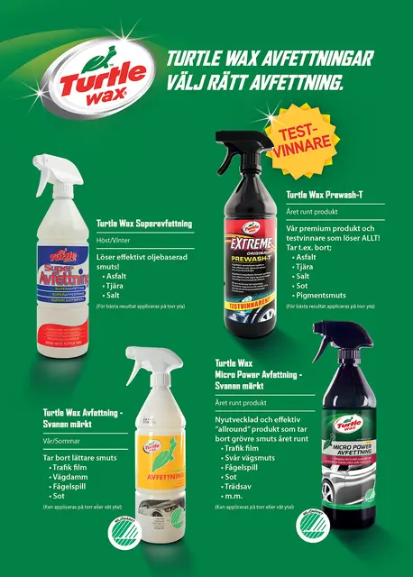 Turtle Wax Micro Power Avfetting 1L Svanemerket avfetting 