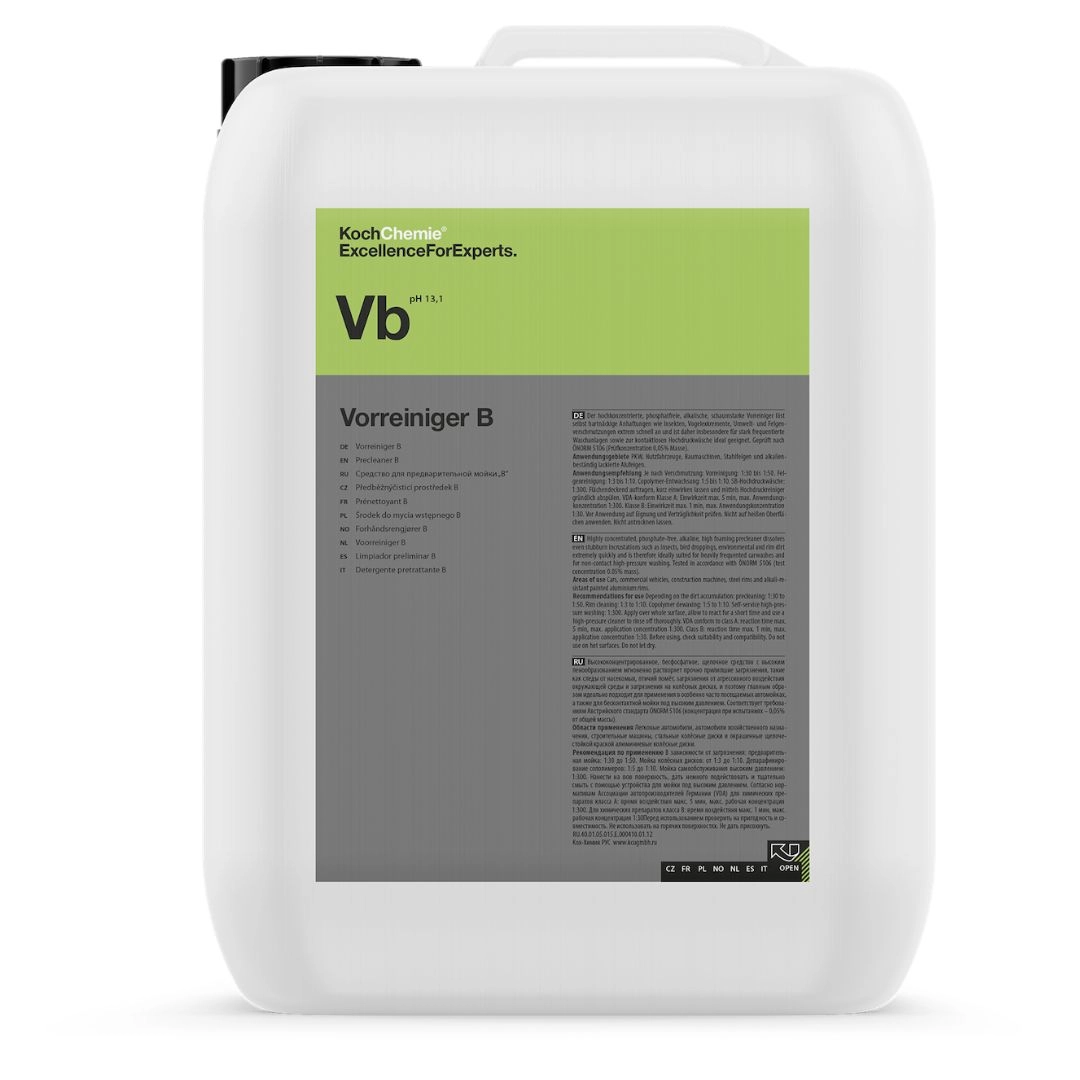 Koch-Chemie Vorreiniger B 20L Alkalisk Forvask
