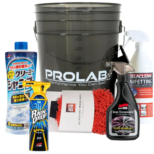 Soft99 komplett vaskepakke Forvask, vask og beskyttelse 