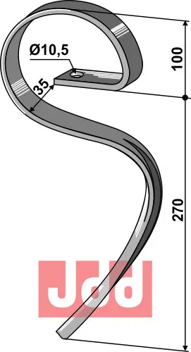 Harvetann 25x8 - JDD Utstyr