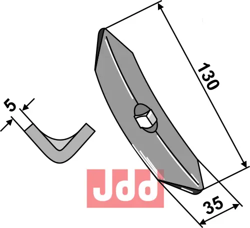 Harvspiss 130x35x5mm - JDD Utstyr