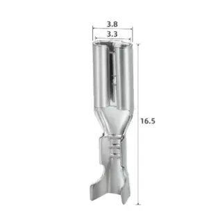 Kabelsko med mothake uisolert Hunndel 2.8mm | 100stk i pose