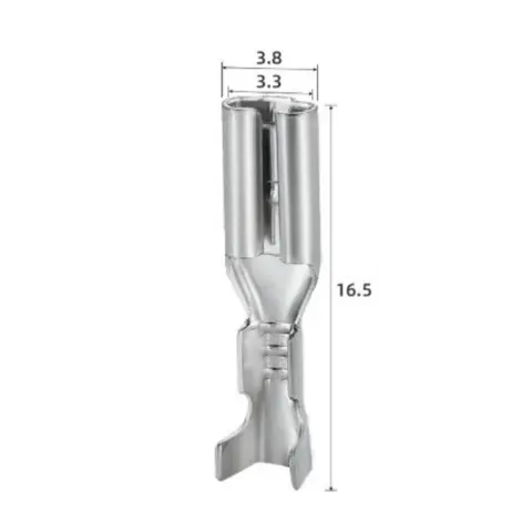 Kabelsko med mothake uisolert Hunndel 2.8mm | 100stk i pose