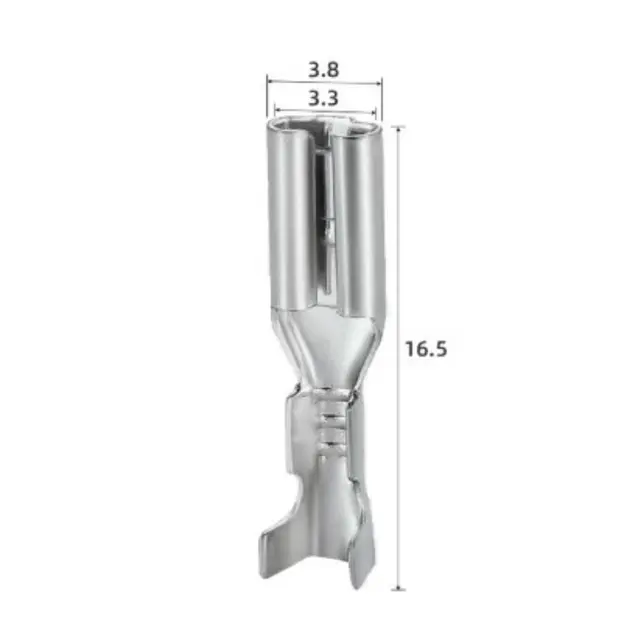 Kabelsko med mothake uisolert Hunndel 2.8mm | 100stk i pose 