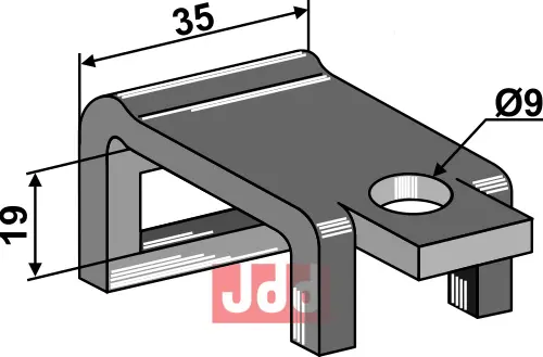 Holder til tand 20 x 6,5 - JDD Utstyr