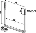 Bøylebolt M12x1,75 8.8 A82 H114