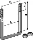 Bøylebolt M10x1,5 8.8