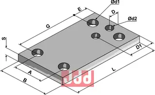 Beslag 170x10x100