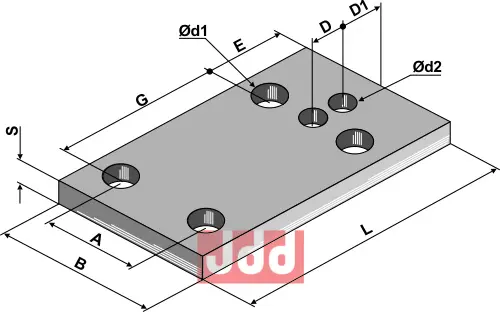 Beslag 185x12x100 - JDD Utstyr