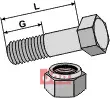 Bolt M10x1x30 - 10.9 m. Låsemutter