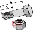 Bolt M10x1x35 - 10.9 m. Låsemutter