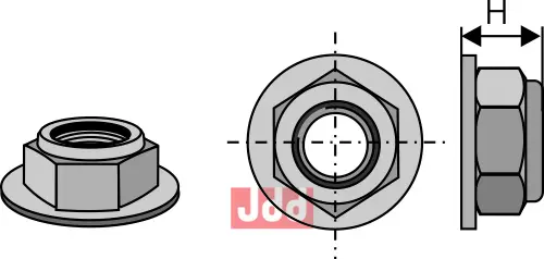 FlensMutter M12x1,25 - 8.8 - JDD Utstyr