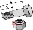 Bolt M14x1,5x40 - 12.9 m. Låsemutter - JDD Utstyr