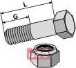 Bolt M14x1,5x60 - 12.9 m. Låsemutter