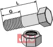 Bolt M14x1,5x65 - 12.9 m. Låsemutter