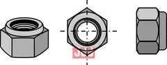 Låsemutter M12x1,75 - 10.9